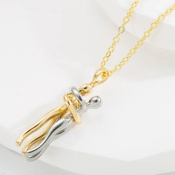 Collar romántico para parejas, colgante creativo de cobre, joyería unisex para San Valentín, joyería transfronteriza personalizada y versátil.